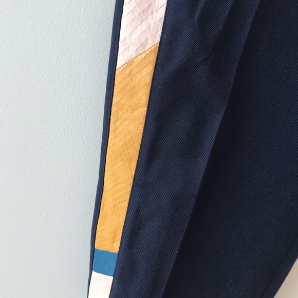 J Crew cropped snakeskin trimmed pants - Picture 3 of 12